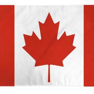 Red and White Canadian Nylon Flag with groomets